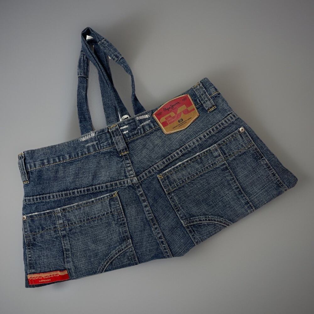 Vintage Y2K Pepe Jeans London Purse Denim Custom Bag One Of a Kind
